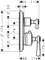 Hansgrohe Axor Montreux Thermostat Unterputz mit Hebelgriff und Ab- und Umstellventil chrom Vorschaubild