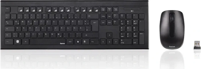 Hama Cortino Set Funk Tastatur und Maus, USB, DE
