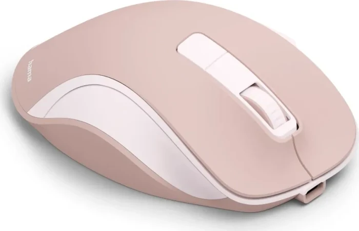 Hama MW-500 Ergonomic Silent Wireless rosa, USB