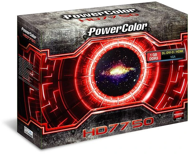PowerColor Radeon HD 7750, 1GB DDR3, VGA, DVI, HDMI