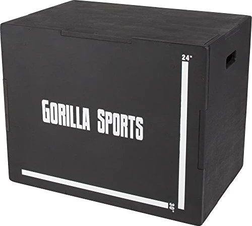 Gorilla Sports Plyo Box Trainingsgerät schwarz