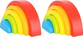 Legler Small Foot Holzbausteine Regenbogen