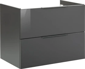 Fackelmann Luna Waschtisch-Unterschrank Aufbaumaß (BxHxT) 800x602x488mm anthrazit