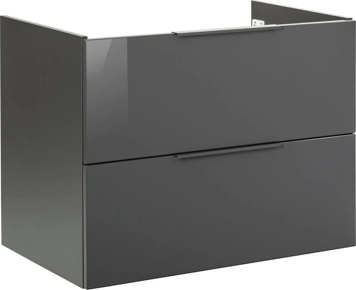 Fackelmann Luna Waschtisch-Unterschrank Aufbaumaß (BxHxT) 800x602x488mm anthrazit