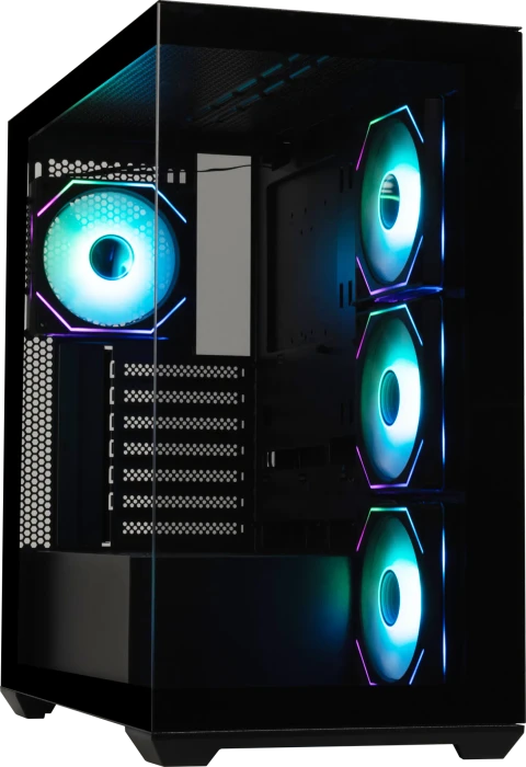 BitFenix CETO Black, 4A, Lüfter LED ARGB, Glasfenster