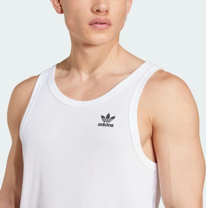adidas Trefoil Essentials Shirt ärmellos weiß (Herren)