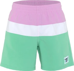 Chiemsee Blockstreifen-Design mit Jacquard Label Badeshorts orchid (Junior)