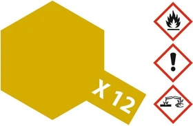 Tamiya Acrylic Paint X-12 gold, 23ml