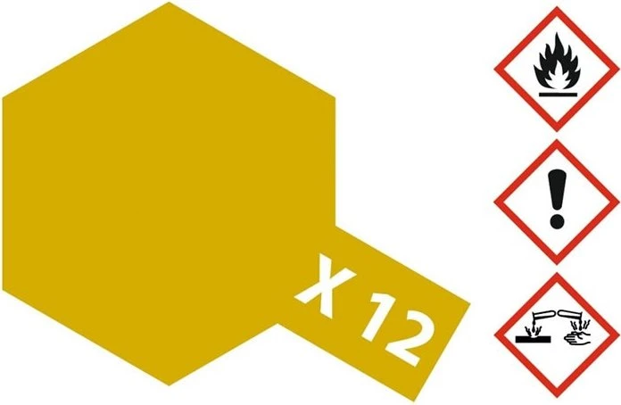 Tamiya Acrylic Paint X-12 gold, 23ml