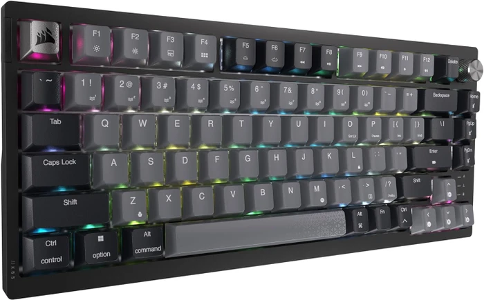 Corsair Gaming K65 Plus Wireless 75% RGB, schwarz/grau, MLX RED, USB/Bluetooth, US