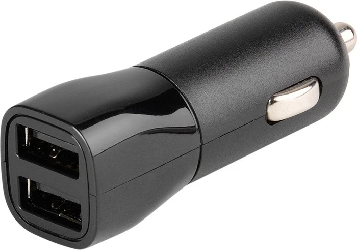 Vivanco Smart IC Universal Dual USB Kfz-Schnellladegerät 17W 2x USB Port schwarz