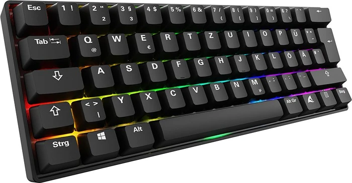 Sharkoon Skiller SGK50 S4 Gen2 PBT, Black, LEDs RGB, hot-swap, Gateron G Pro 3.0 YELLOW, USB, DE