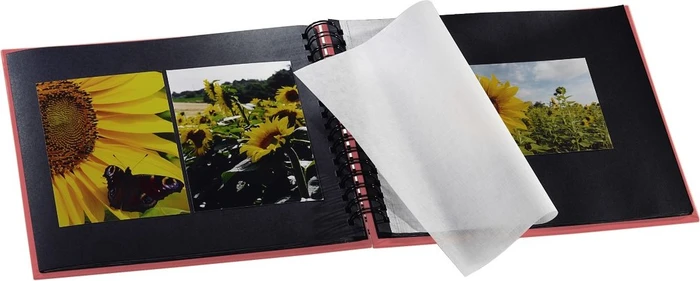 Hama Spiralalbum 28x24, 50 schwarze Seiten, Fine Art rosa
