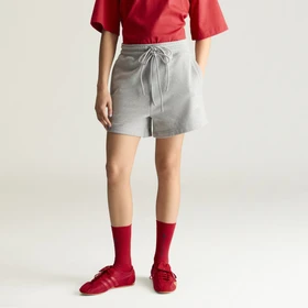 adidas by Stella McCartney TrueCasuals Terry Shorts medium grey heather/white (Damen)