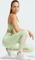adidas Hyperglam Full-Length Hose lang semi green spark/white (Damen) Vorschaubild