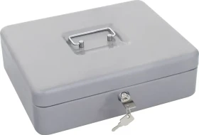 Rottner HomeStar Cash Euro 1 Geldkassette, silber, Schlüsselschloss