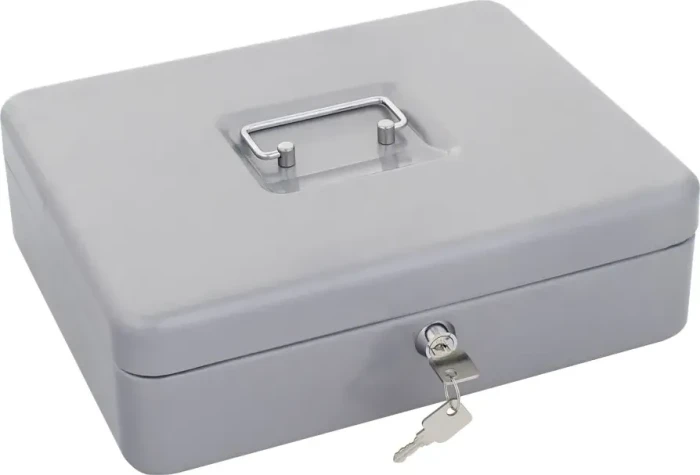 Rottner HomeStar Cash Euro 1 Geldkassette, silber, Schlüsselschloss