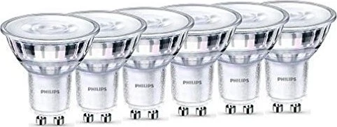 Philips LED Spot GU10 3.8W/WW dimmbar, 6 Stück