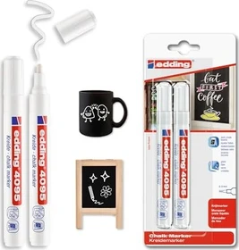 edding 4095 Kreidemarker weiß, 2er-Pack