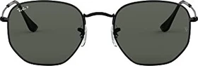 Ray-Ban RB3548N Hexagonal Flat Lenses 54mm polished black/green classic