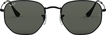 Ray-Ban RB3548N Hexagonal Flat Lenses 54mm polished black/green classic