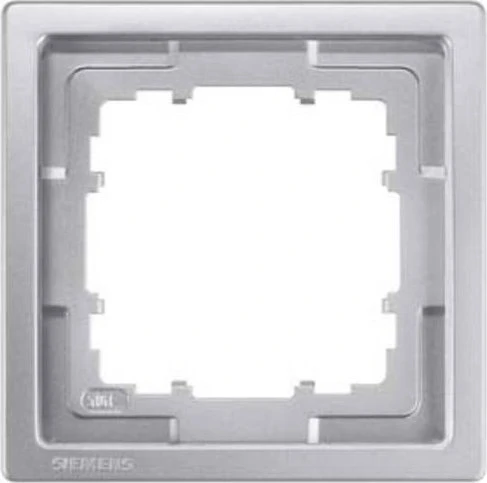 Siemens DELTA style Rahmen 82x82mm 1-fach, platinmetallic