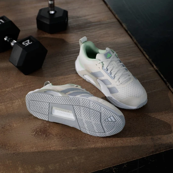 adidas Dropset Control chalk white/halo silver/lime burst (Damen)