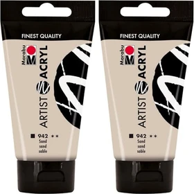 Marabu Artist Acryl Acrylfarbe, sand, 75ml