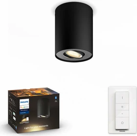 Philips Hue White Ambiance Pillar Spot 1-flammig schwarz