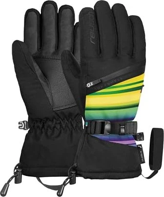 Reusch Demi R-Tex XT Skihandschuhe black/multicolor lines (Damen)