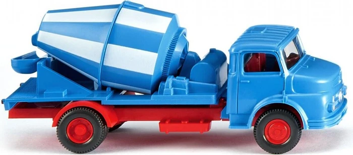 Wiking Klassik Edition Betonmischer MB Kurzhauber blau/weiß