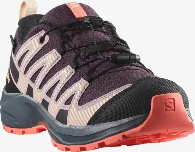 Salomon XA Pro V8 Waterproof plum kitten/turbulence/fusion coral (Junior)