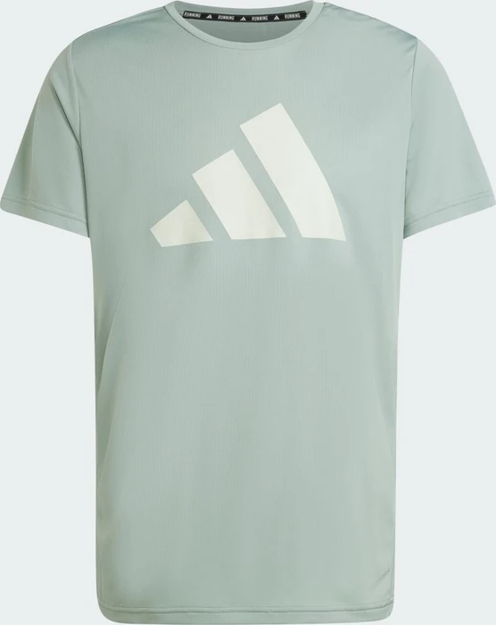 adidas Run It Laufshirt kurzarm silver green (Herren)