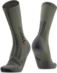 X-Bionic Hike Discover Crew Wandersocken dark sage/black