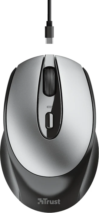 Trust Zaya Rechargeable Wireless Mouse grau/schwarz, USB