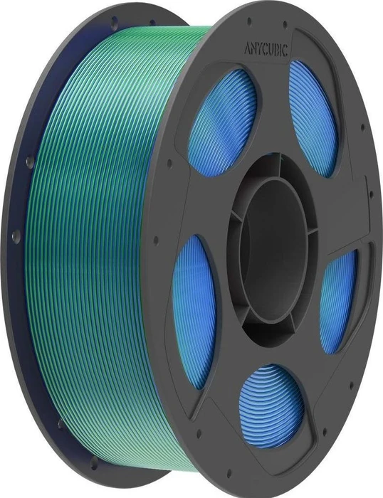 Anycubic PLA Silk Dual Color, Blue Green, Spule, 1.75mm, 1.00kg