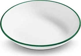 Gmundner Keramik Grüner Rand Suppenteller 20cm