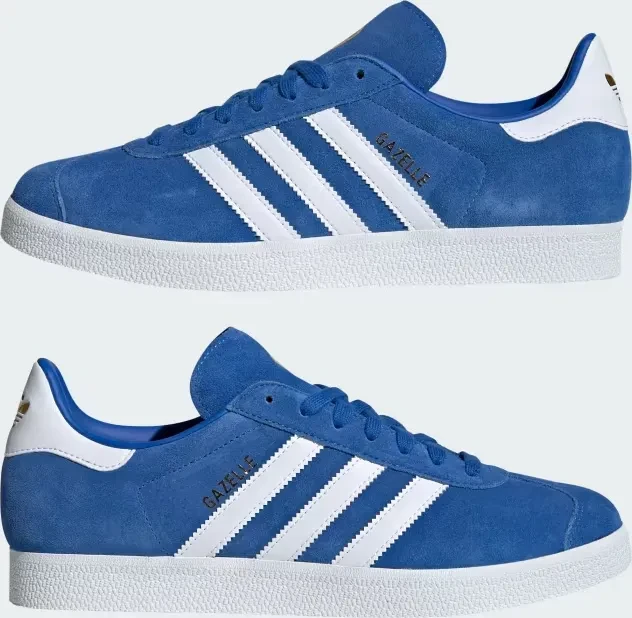 adidas Gazelle Fußball Leeds United FC blue/cloud white/gold metallic (Herren)
