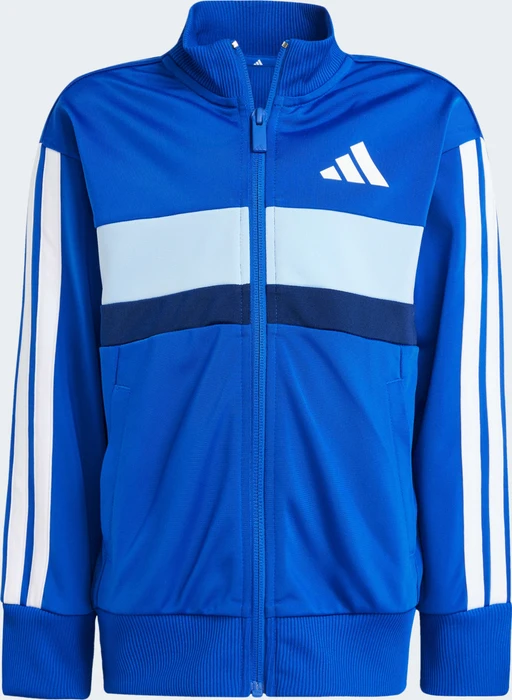 adidas Seasonal Essentials Tiberio 3-Streifen Tricot Trainingsanzug royal blue/white/glow blue (Junior)
