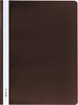 Herlitz Schnellhefter Kunststoff, A4, braun, 10er-Pack