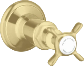 Hansgrohe AXOR Montreux Absperrventil Unterputz mit Kreuzgriff brushed gold optic