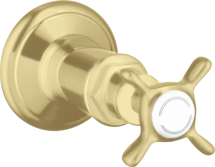 Hansgrohe AXOR Montreux Absperrventil Unterputz mit Kreuzgriff brushed gold optic