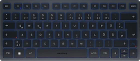 Cherry KW 7100 Mini BT, Slate Blue, Bluetooth, DE (JK-7100DE-22)
