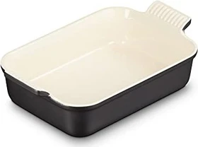 Le Creuset Auflaufform Tradition rechteckig 32.7x20.3cm 2.4l schwarz glänzend