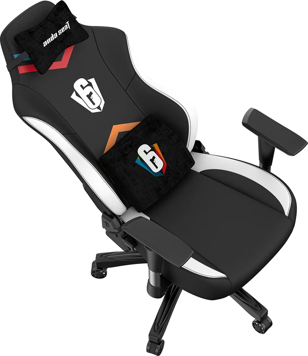 Anda Seat Phantom 3 L Gamingstuhl, Six Invitational 2022 Edition, Kunstleder schwarz/weiß