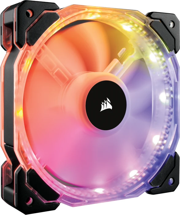 Corsair Air Series HD120 LED RGB High Static Pressure PWM, LED-Steuerung, Lüftersteuerung, 120mm