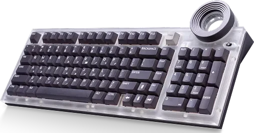 Lenovo Yoga Creative Keyboard, AngryMiao Edition, LEDs RGB, hot-swap, Light Sakura Silent, USB, US