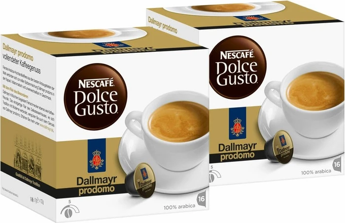 Nestlé Nescafe Dolce Gusto Dallmayr prodomo Kaffeekapseln, 32 Stück (2x 16 Stück)