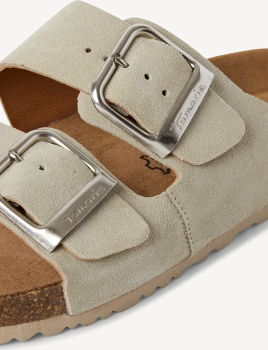 Tamaris Leder Pantolette sage (Damen)