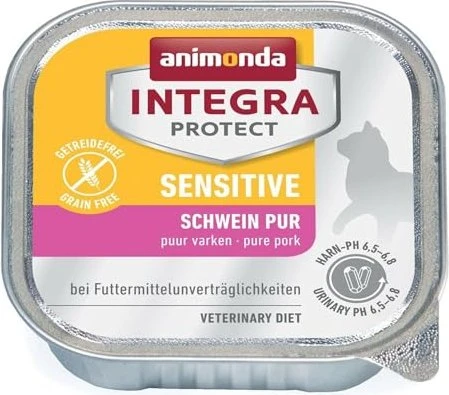 animonda Integra Sensitive Schwein Pur, 1.60kg (16x 100g)